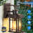 Brown Motion Sensor Dusk to Dawn Outdoor Sconce Lights for House-411008694