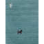 Handwoven Wool Gabbeh Uni Turquoise Rug-60831748