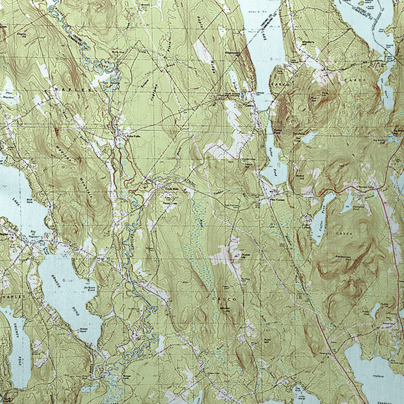 Housse de coussin intérieur / extérieur Casco and Sebago Lake ME, 12 po x 12 po