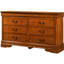 Commode traditionnelle en bois de chêne - Bases et moulures incurvées Charm English