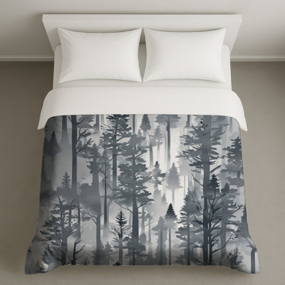 Foggy Pine Forest Duvet Covers