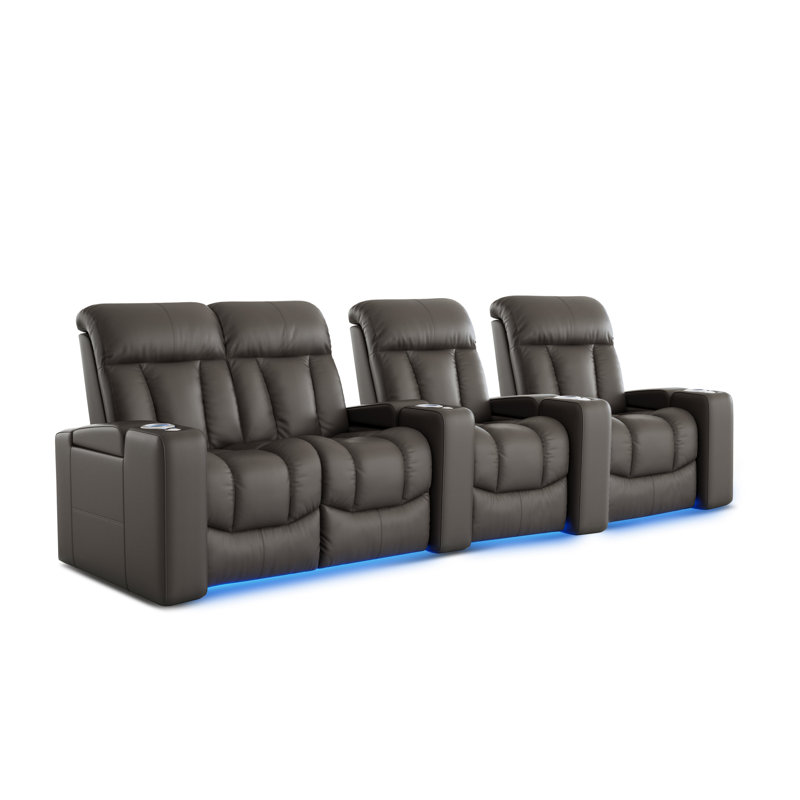 Rangée de 4 causeuses Olivy Cloudy Grey
