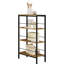 Shelf, Recess Shelf With 4 Levels, Kitchen Shelf, Spice Rack, Standing Shelf, Ladder Shelf, Narrow For Kitchen, Living Room, Wood Material Metal, White Light Oak, 50 X 78 X 20 Cm-775812602-775812599