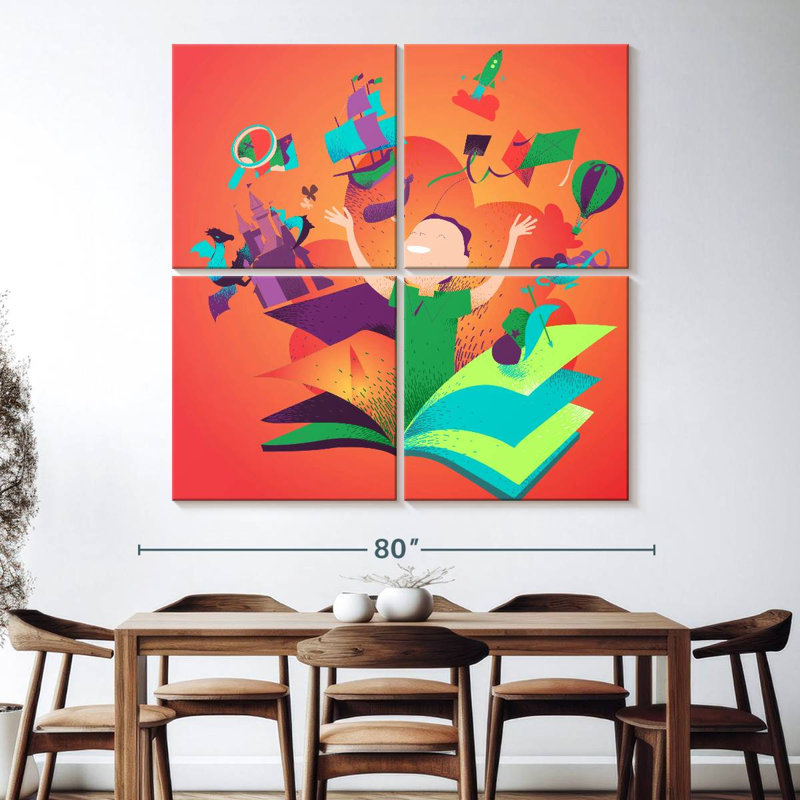Senne Book Imagination, 74" H x 74" W