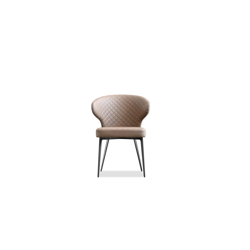 Chaise d'appoint rembourrée Hug, Noir