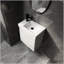 Ensemble de meuble-lavabo mural 20 po avec lavabo en céramique, armoire de rangement avec portes, ensemble d'armoire de salle de bain