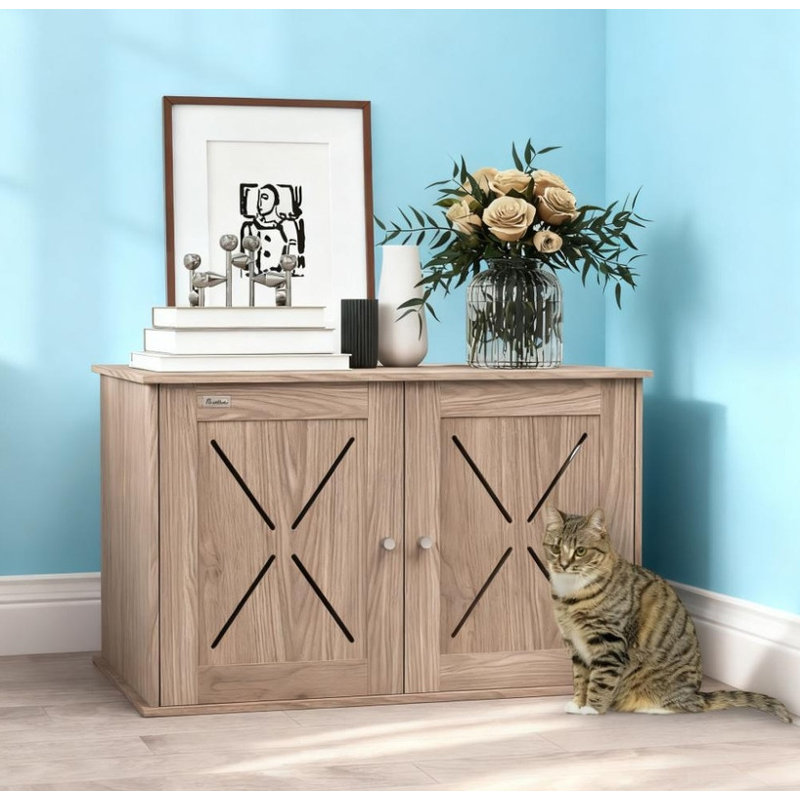 Armoire pour litière cachée pour chat