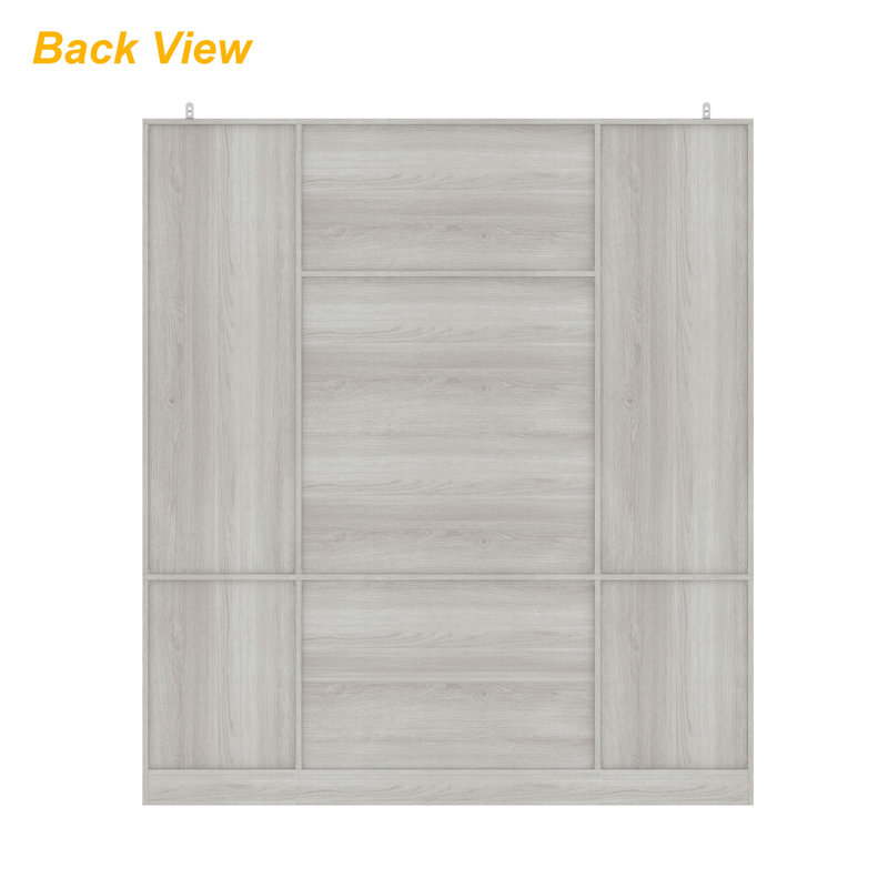 Closet System With Six Doors And Two Drawer