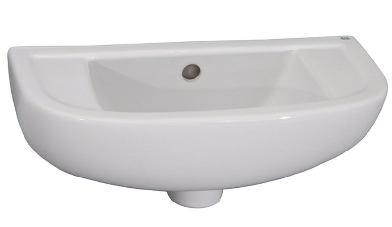 Barclay 8.5'' White Vitreous China Rectangular Bathroom Sink with Overflow