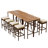 8 - Person Acacia Patio Dining Set with Rectangular Table