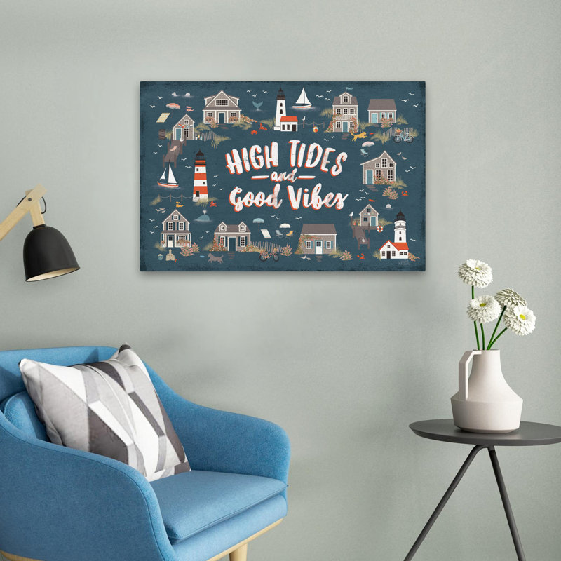 Bord de mer Seaside Village IV; Chaise de plage Nautical, H 24 po x l 16 po
