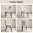 18.3'' Seat Height Modern Upholstered Wingback Dining Chair with Solid Wood Legs-193848378