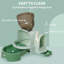 Covered Cat Litter Box with Lid, Easy to Clean and Open, Includes Litter Scoop, Green