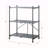 3 Tier Folding Console Table, Sandy Black Hand-Brushed Finish