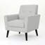 Chaise rembourrée, fauteuil d'appoint simple