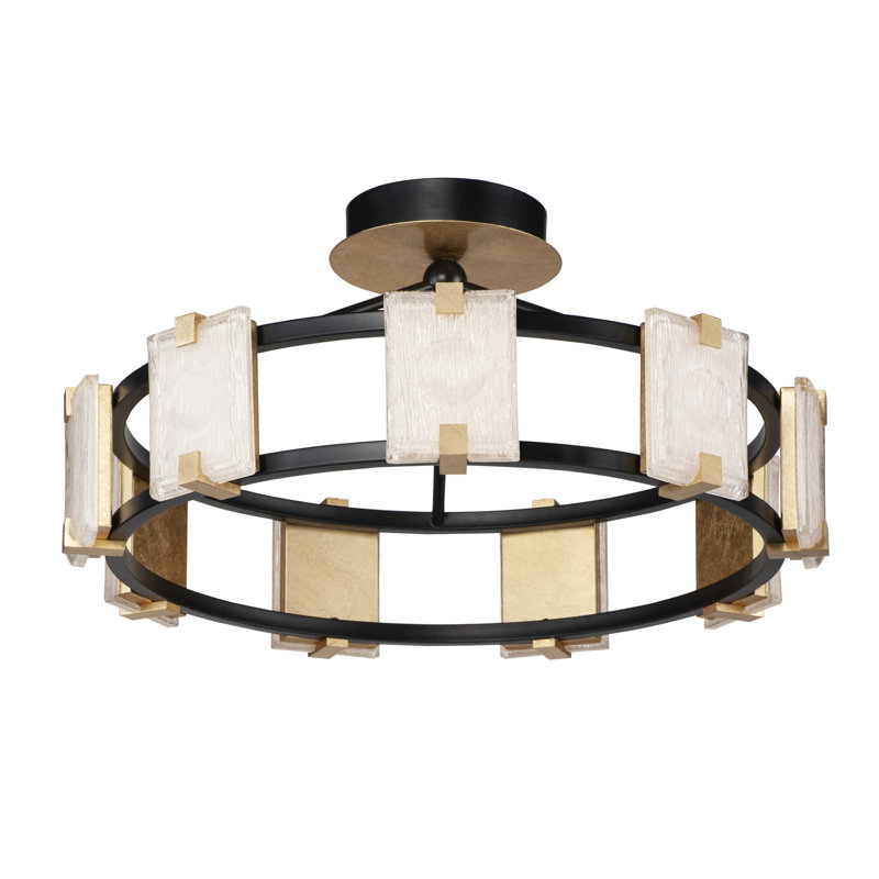 Dinah Glass LED Semi Flush Mount