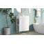 Meuble-lavabo 21,6 po, armoire combinée, meuble de rangement pour salle de bain, lavabo simple en céramique, rangement à gauche-649538158