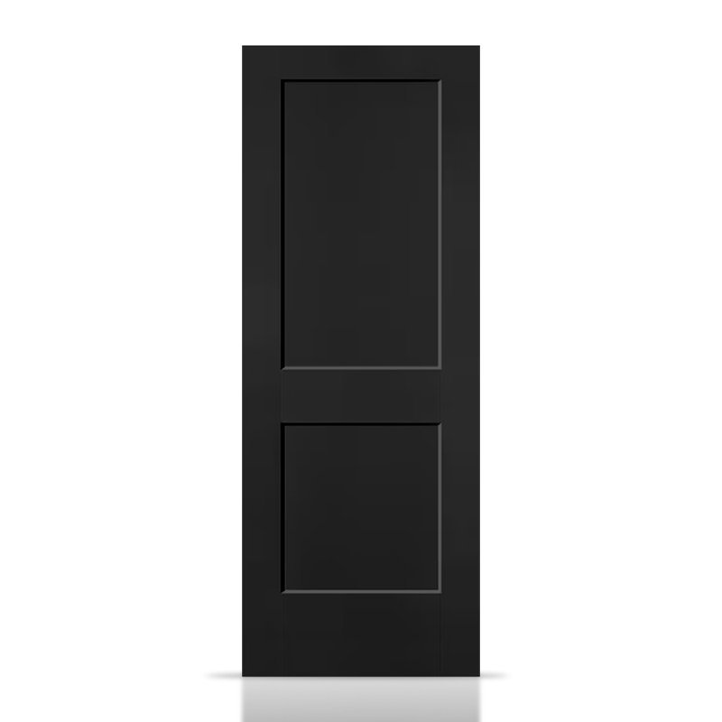 Porte standard à panneaux, 30 po x 80 po, Noir