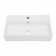 21X12 Inch White Ceramic Rectangle Wall Mount Bathroom Sink With Single Faucet Hole And Overflow