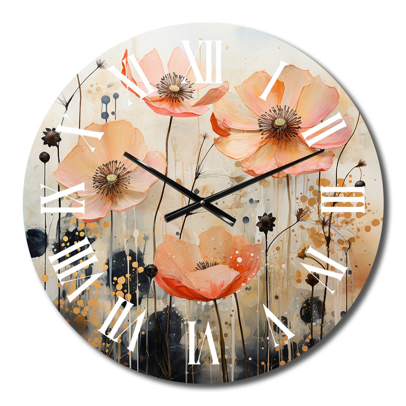 Horloge murale en métal, Médium