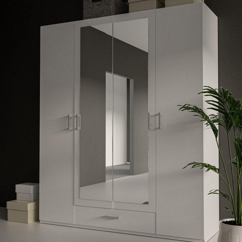 Sugata Manufactured Wood Wardrobe, White