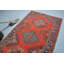 Tapis noirs de chambre à coucher, tapis Oushak, tapis Boho, tapis de couloir 4,7 x 12,3 pi, tapis rétro, tapis turc