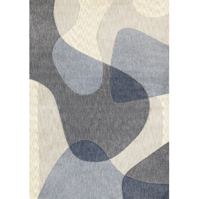 Tapis crème et gris Solum
