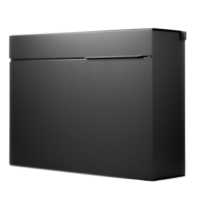 Steel Wall Mounted Mailbox, Black