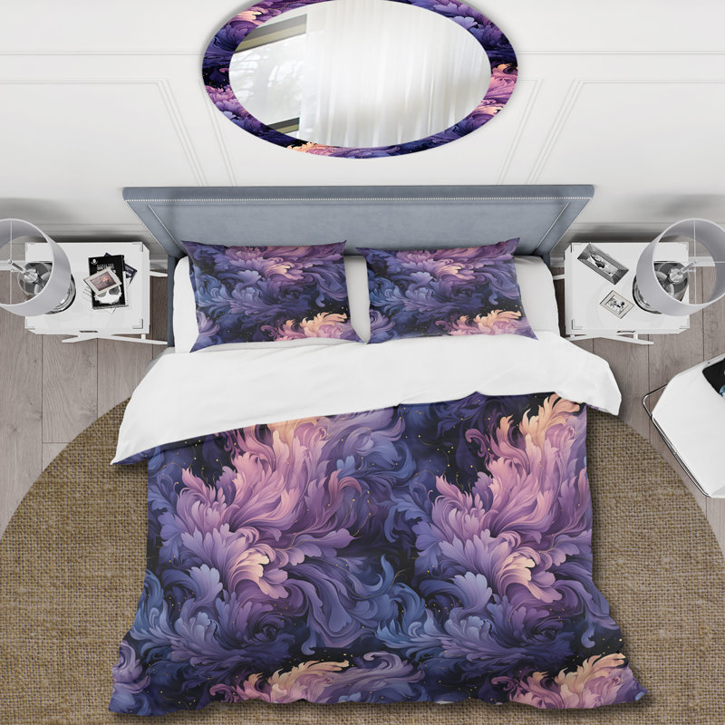 Ensemble de housse de couette Celestial, Housse de couette simple + 1 taie décorative stan