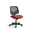Chaise de travail en cuir à dossier en filet avec inclinaison synchronisée HON Volt Series, pouvant supporter jusqu'à 250 lb, noir-113007676-113007675-113007674