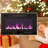 Auzenne 30'' W Matte Black Electric Fireplace
