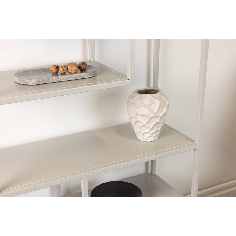 Lakitha 188 cm H x 85 cm W Steel Geometric Bookcase