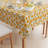 Rectangular Tablecloth, 100% Cotton, 60X84", Buzzing Bees And Sunflowers
