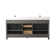 Ajiya 72" Double Bathroom Vanity Set