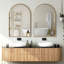Ensemble de 2 miroirs muraux en aluminium-97894801-97894800