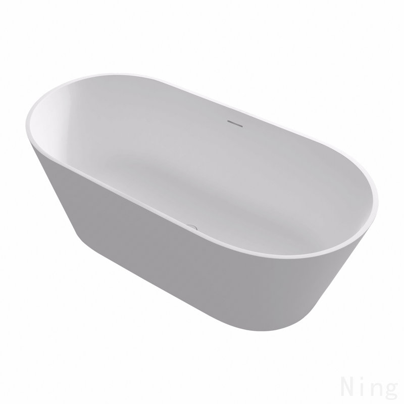67" Premium Solid Surface Deep Soaking Bathtub