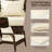 Chair With Rattan Wicker, Soft Cushions, Tall Curved Backrest