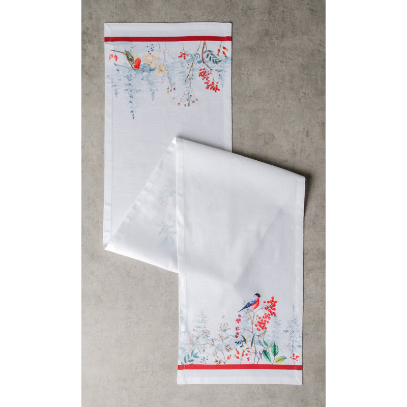 100% Cotton Christmas Table Runner, 72" x 14.5"