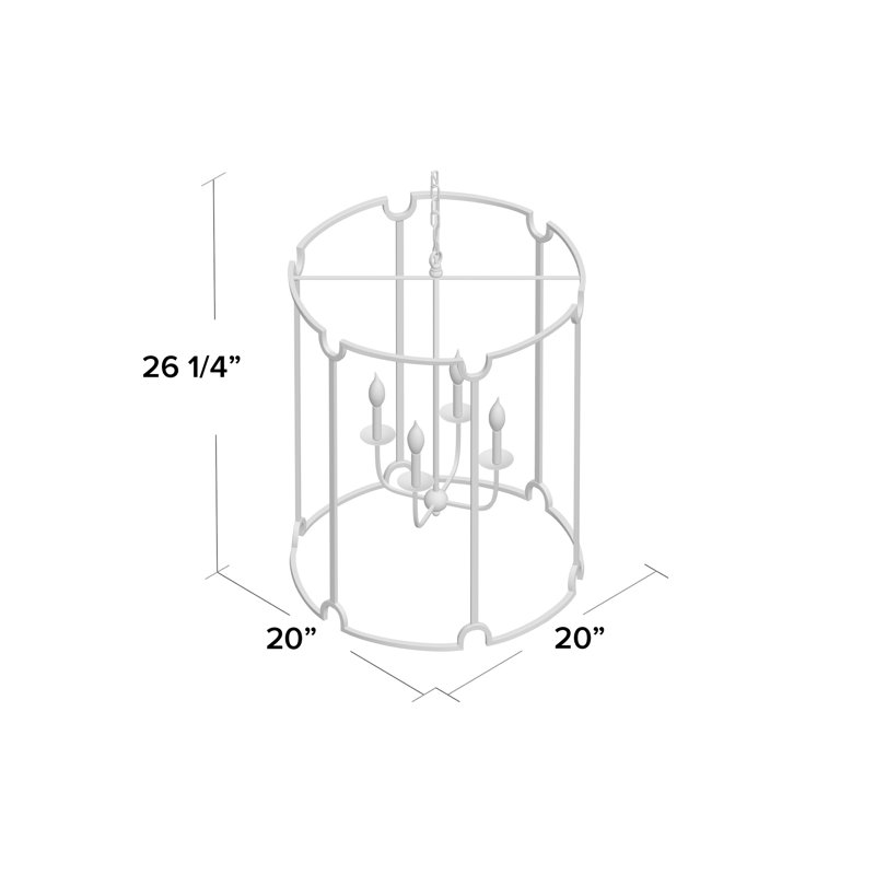 Stella 4 - Light Lantern Drum Chandelier