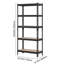 Étagère de rangement réglable à 5 niveaux, capacité de 2 000 lb, étagère de rangement robuste pour garage, étagère utilitaire en métal, pour la salle de bain du sous-sol du garde-manger, l 28,35 po x P 12,17 po x H 59,84 po