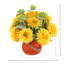 Arrangement d'automne tournesol dans un vase en verre