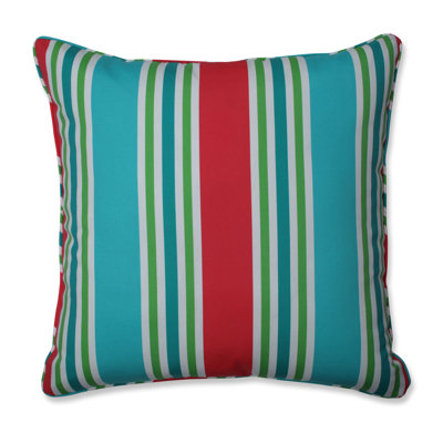 Aruba Striped Outdoor Reversible Throw Pillow