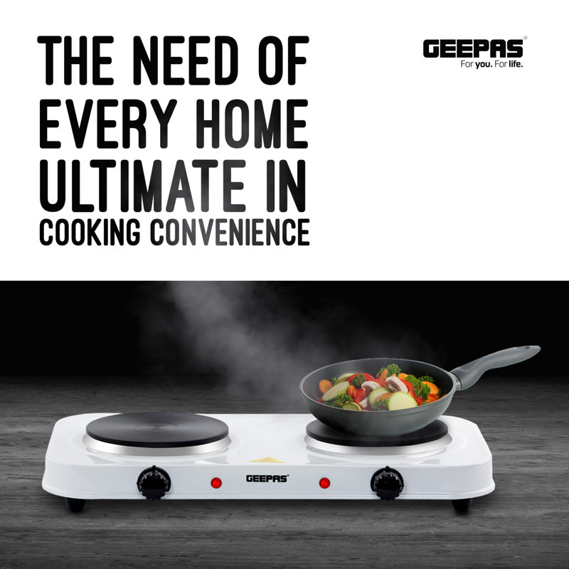 Geepas 2000W Electric Double Hot Plate
