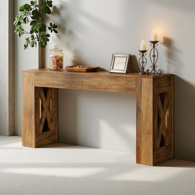 Table d'appoint élégante, console spacieuse, table de canapé