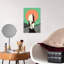 «White Horse Sunset Path Peaceful Serene Tranquil Bird Horse Landscape Nature», reproduction d'art mural-324043164