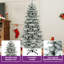 Arbre de Noël enneigé pré-éclairé avec 760 branches et 350 lumières-1658597271