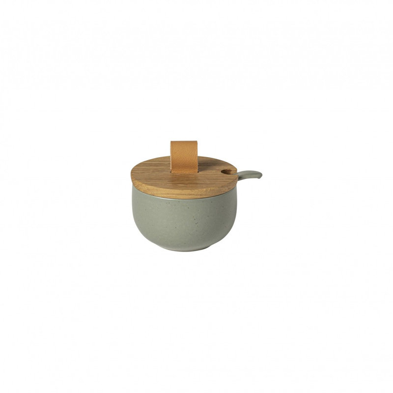 Casafina Pacifica Stoneware Sugar Bowl, Artichoke