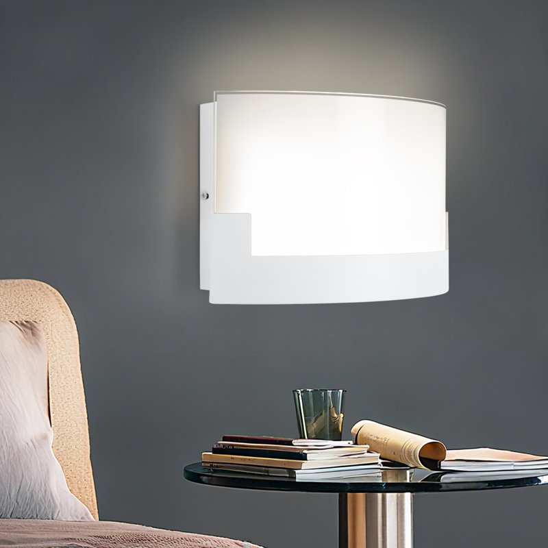 Dimmable Iron LED Flush Mounted Sconce Wall Lamps LED Wall Lights Indoor Sconces, White