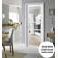 Porte blanche standard en bois massif Quadro-75684696