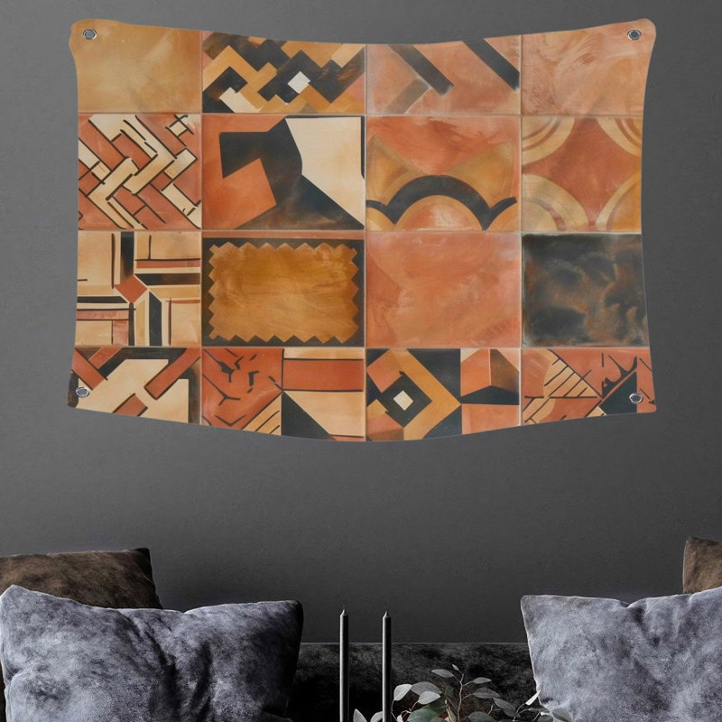 Tapisserie en microfibre, H 68 po x l 80 po